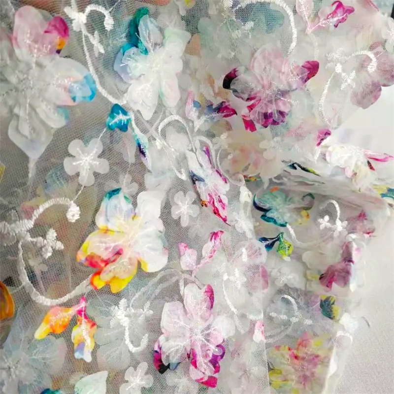 Printed Laser Embroidery Fabric