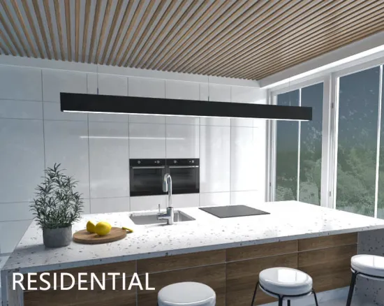 Aluminum LED Linear Light for Smart Systems