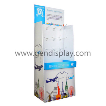 Cardboard Hooks Display Stand for Garments, Garment Hooks Display Stand (GEN-HD024)