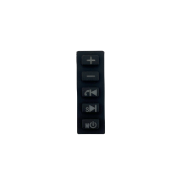 Transparent Silicone Remote Control Keyboard with Integrated Software Buttons
