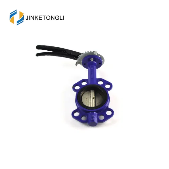 JKTLWD013 double eccentricity stainless steel threaded butterfly valve