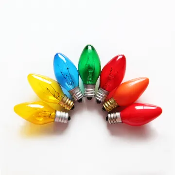 Colorful Incandescent Bulb Globe Candle for Decoration G40 G45 C35