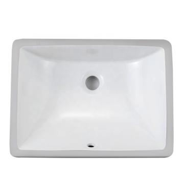 Affordable Ceramic Rectangular Undermount Bathroom Sink Washbasin