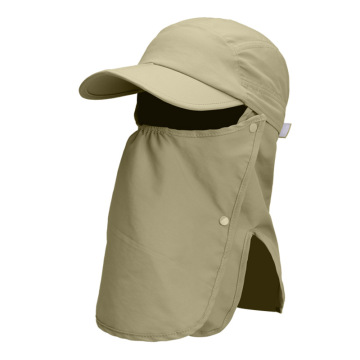 UPF 50+ Fisherman Sun Hat with Neck Flap for Men - Summer Outdoor Cap