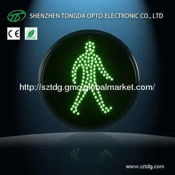 300mm Green Pedestrian LED Traffic Light