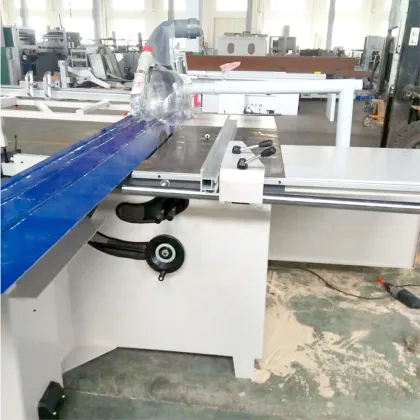 110"-120"-128"-150" Sliding Table Wood Saw Machines