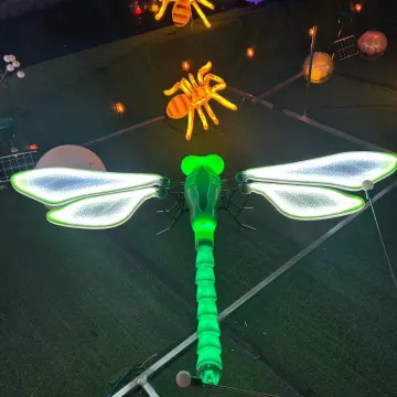 Dynamic LED Dragonfly 3D Landscape Lamp: Ideal for Illuminating Courtyards and Walkways