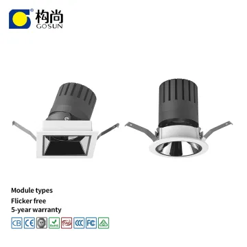 Aluminum LED Housing Hotel Light 20W COB Recessed Downlight