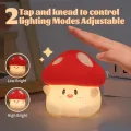 Luz de la noche de hongos para el ambiente de dormitorio