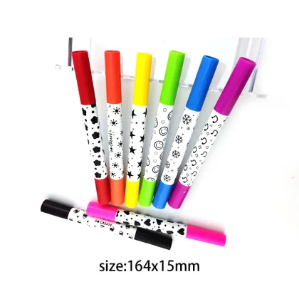 10 Colors Paint Marker Mini WaterColor Pen Set - Watercolor Pen for School OEM Kids Watercolor Pen with Stamp