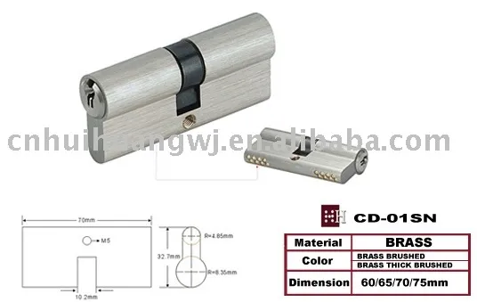 Double row Security cylinder