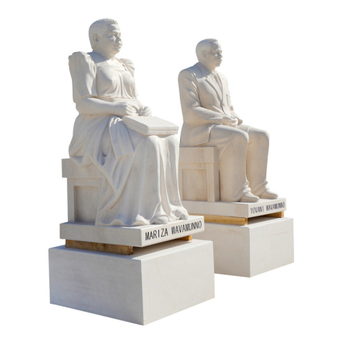 White Marble Memorial Art for Timeless Home Decor