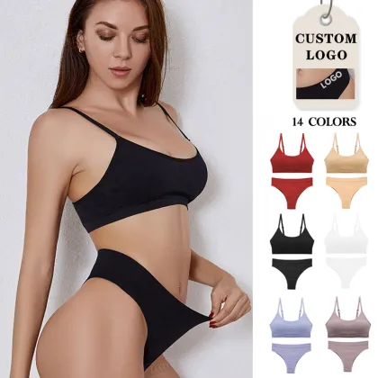 OXYGEN SECRET Women's Panty and Bra Sets - Sports Sleeping Bra and Panties Set