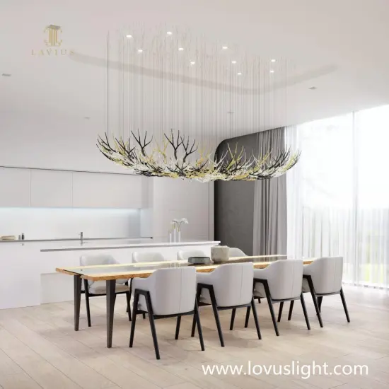 Light luxury custom chandelier crystal k9 villa chandelier bedroom living room decorative chandelier