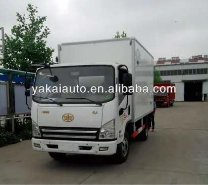 Insulated truck body suitable for FAW truck chassis