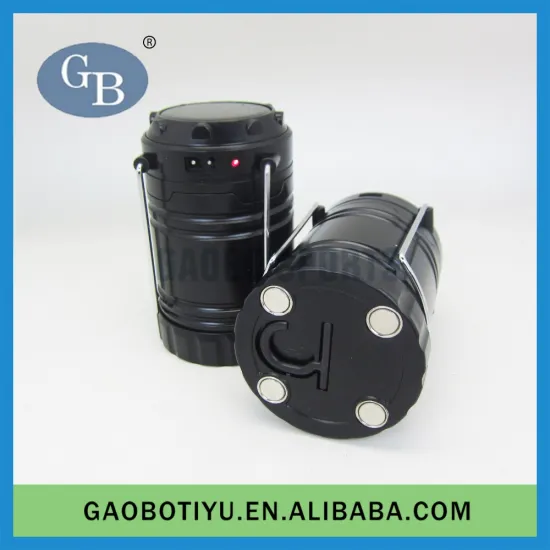 6LED Solar Powered Rechargeable Outdoor Camping Lantern with Magnet