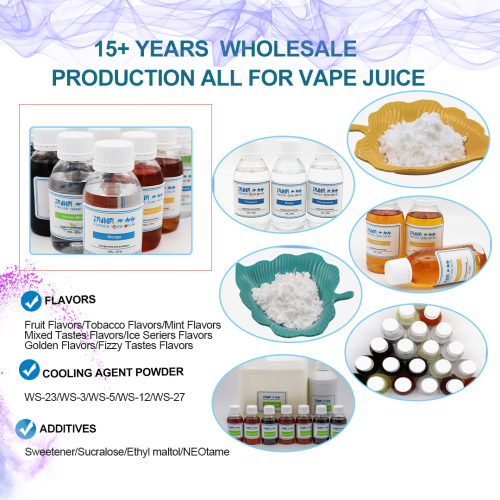 Rasa vape memusatkan rasa buah untuk jus e