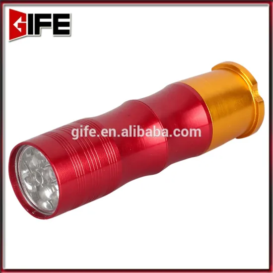 GF-6042 Newest Red LED Mini Flashlight torch light Aluminum flashlight