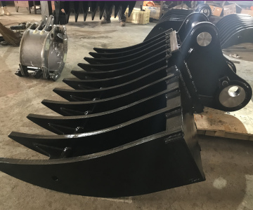Steel Hardox Excavator Rake with 10% Promotion Wear