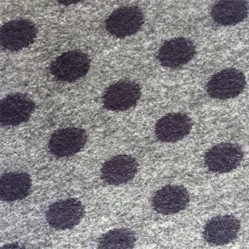 dark navy grey melange wool polka pattern grey colour base jacquard design knit fabric