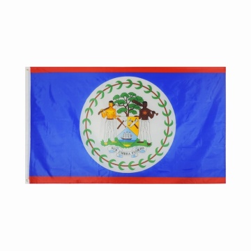 flaga Belize z nadrukiem poliestrowym o wymiarach 3x5 stóp