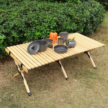 Table de pique-nique pliante en acier en acier portable personnalisé pour plage et camping