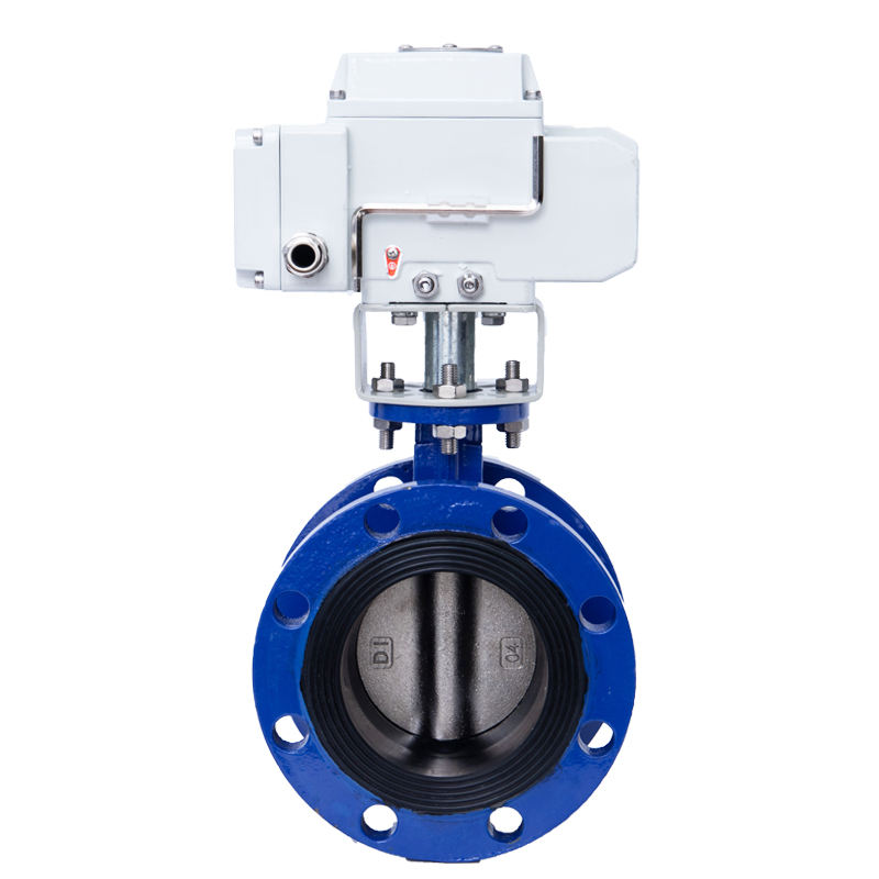 DN50-DN600 Electric butterfly valve with metal seal flange
