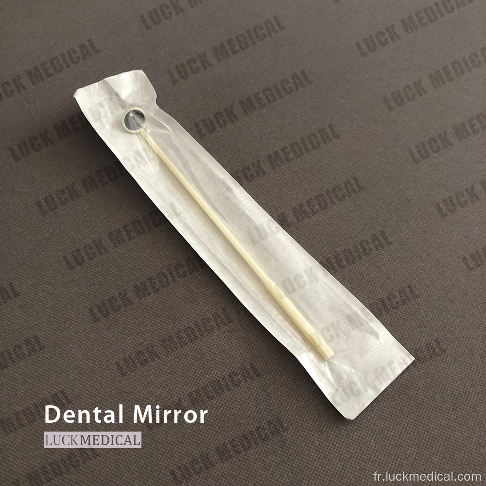 Examen dentaire miroir à bouche jetable