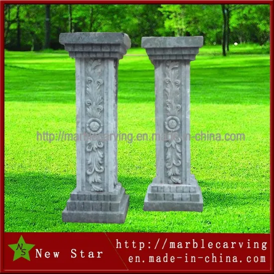 Granite Stone Pedestal for Garden Decoration
