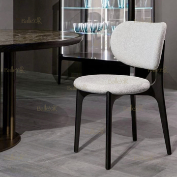 Custom Modern Minimalist Italian Solid Wood Dining Chairs OEM Factory