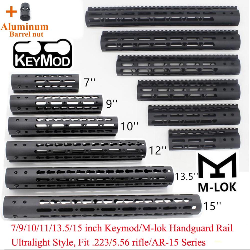 Aplus Ar15/m4/m16 Keymod / M-lok Handguard Rail Picatinny Free Float ...