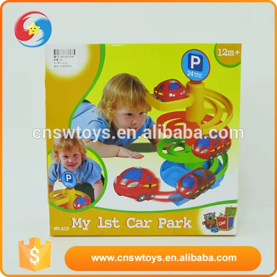 Professional custom all kinds children plastic car parking garage toy