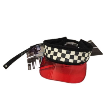 PVC combine premium cotton sun visor cap