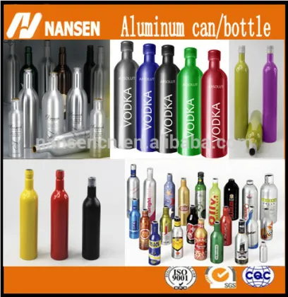 Eco-friendly aluminum bottle for chivas whisky