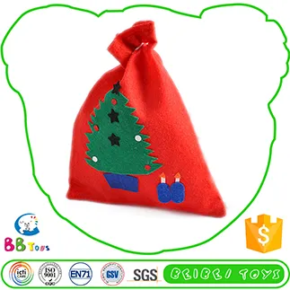 2015 Popular Superior Quality Low Price Funny Plush Toy Christmas Gift Bags