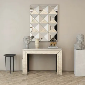 Modern Mirrored Console Table