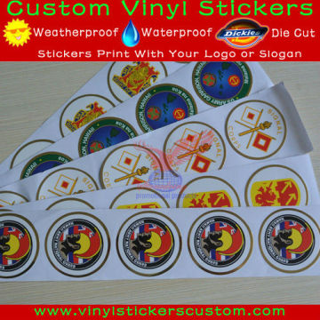 custom round sticker for car