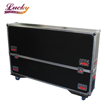 LED/LCD/플라즈마 스크린 용 검은 TV 비행 케이스 -65 인치 디지털 간판 도로 케이스