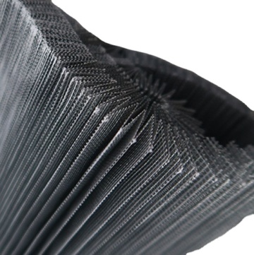Polyester pleated insect screen for retractable windows