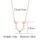 Golden antler silver deer clavicle Necklace simple fashion elk head rose gold alloy adjustable lovely animal Necklace women