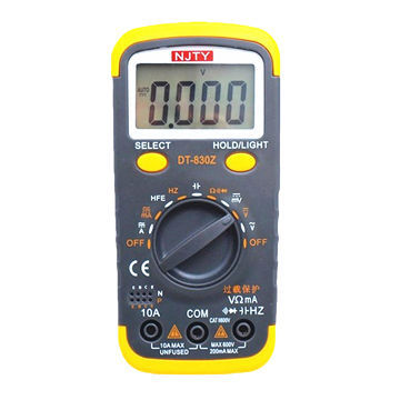 830Z portable multimeter with 3 3/4 digits for frequency and capacitance measuring