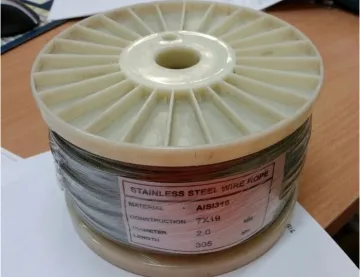 1X19 stainless steel wire rope 6mm 316