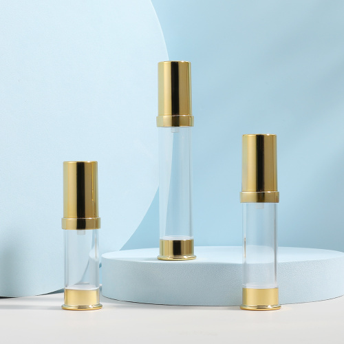 Airless Pump Bottle for Cosmetic Custom Logo Airless Pump Bottles Empty Cosmetics Bottles Factory