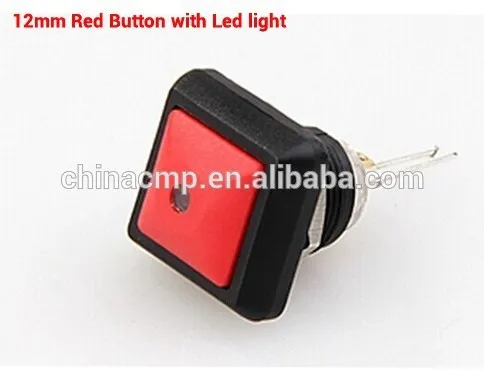12mm Metal Push Buttons, LED Indicator Lights, Selector Switches color