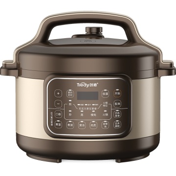 3.5L dual-hat cooker good quality kitchen electric multi pressure cooker Hot pot Steamer brown