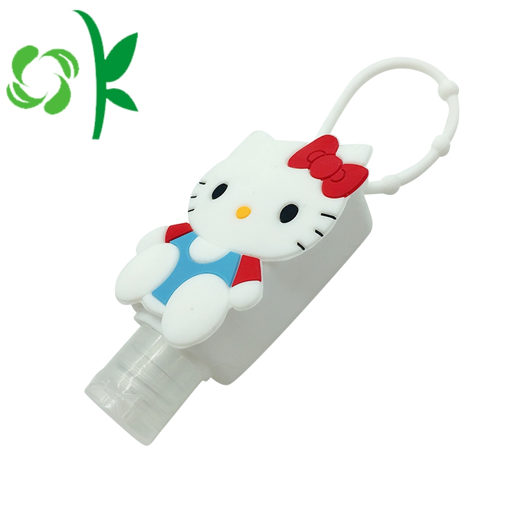 Lovely Cat Anti-bacterial Alcohol Sanitizer Silicone Holder