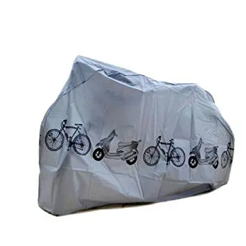Waterproof Dustproof Bike Rain Cover Anti-UV Foldable Black Motorcycle Cover