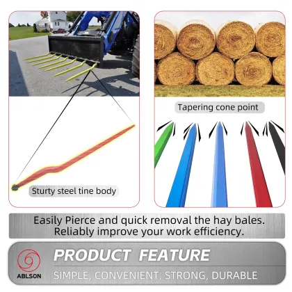 High Load Cranked Rake Bale Spear Spares and Tractor Accessories