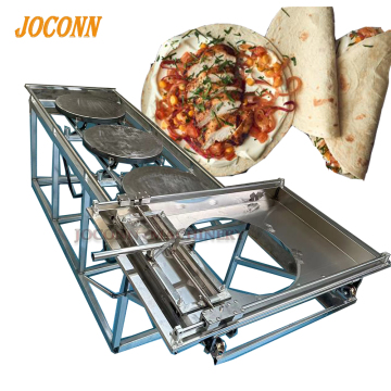Hand Push Flat Bread Making Machine: Dosa Roti Injera Chapati Pancake Baker