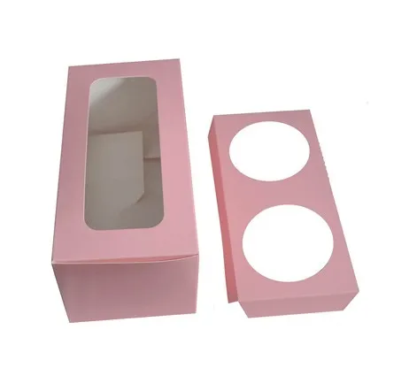 Simple Design Cupcake Packaging Box Easy Assembling Cake Box